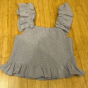 Purple Ruffled Women's Top